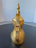 Middle Eastern Style Brass Tone Metal Dallah Coffee Pot