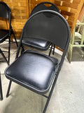 Cosco Mix & Match Black Folding Chairs (2 of each style, 4 chairs total)