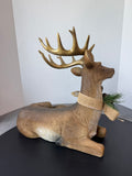 Melrose Papa Deer and Fawn Large Resin Sculpture AS IS (READ DESCRIPTION CAREFULLY)