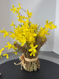 Yellow Forsythia Faux Floral Bundle