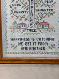 Vintage Cross Stitch Sampler