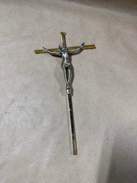 Brass Wall Hanging Crucifix