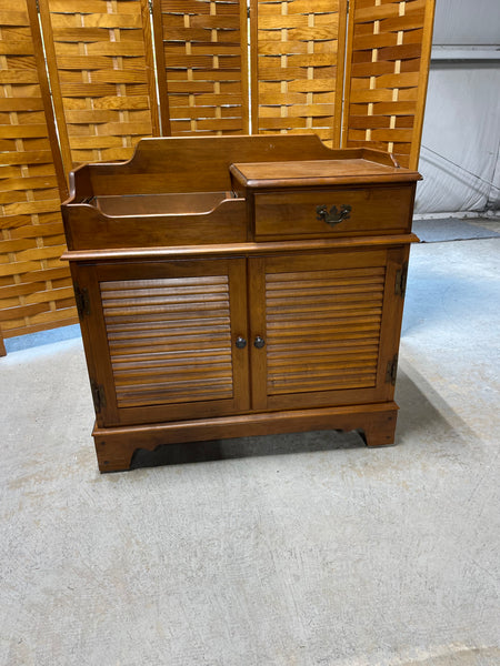 Vermont of Winooski Dry Sink, on Casters, with Removable Copper Tray