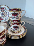 28-Piece Royal Worcester England Prince Regent Fine Bone China Tea Set