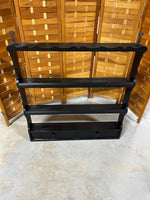 Black Painted Hanging Wall Shelf