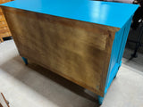 Turquoise Painted 2 Drawers Chest/Dresser