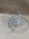 (B) Clear Glass Pedestal Bowl