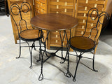 Ice Cream Parlor Table with (2) Chairs