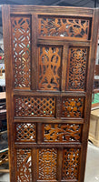 Three Panel Carved Screen