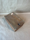 School Crayons Wooden Vintage Storage Box