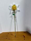Handmade Folk Art Flower Garden Stake - Harold & Hazel Hare