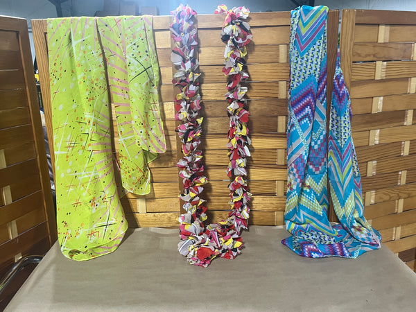 Multi Color Scarf Lot, 3 pc