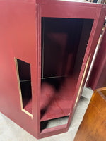 Red Painted Corner/TV Cabinet***HEAVY ITEM***