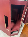 Red Painted Corner/TV Cabinet***HEAVY ITEM***