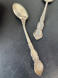 2-Piece Engraved Sterling Silver Serving Spoons