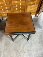 Bombay Co. Black/Wood Tone Square Side Table