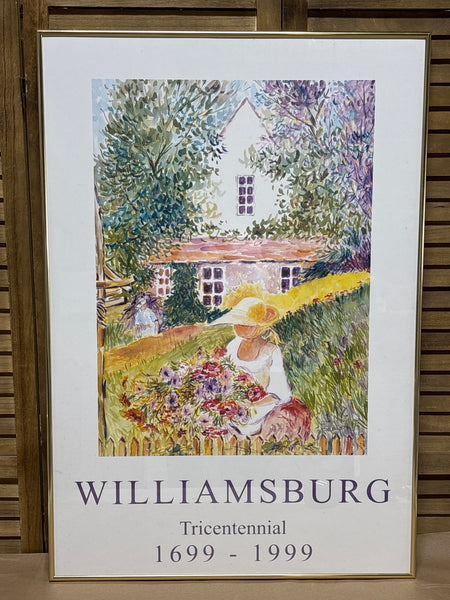 Williamsburg Tricentennial Poster - Print by Tom Brady; Signed