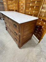 Antique Marble Top Dresser, on Casters***HEAVY ITEM***