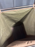 Brown Folding Canvas Laundry Hamper (A)