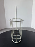 Industrial Style Coated Metal Wire Basket or Magazine Rack