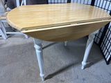 Two Tone Drop Leaf Table with 4 Chairs