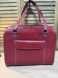 Burgundy Mcklein Glenview Shoulder Work/Laptop Bag