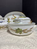 15-Piece Royal Worcester England Evesham Gold Trim Serving China Set