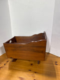 Wooden Cradle Magazine Holder