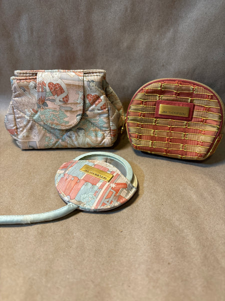 Trio of Jim Thompson Coin Purses & Mirror