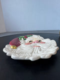 Fitz and Floyd Classics Old Fashioned Christmas Santa Claus Canapé Plate