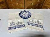 Bunny Tea Towels and Pot Holder