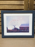 Barn Under Fall Moon Print by D. Marx ; Signed & Numbered (43/450)