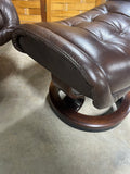 Ekornes Stressless Brown Chair with Ottoman (B) ***Read Description***
