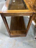 Petite Console with Cane and Glass