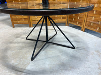 Wagon Wheel Table with Lazy Susan***HEAVY ITEM***