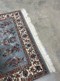 Blue Hand Woven Rug, 67"x36"