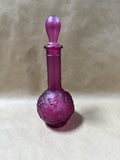 Avon Skin So Soft Grapes Purple Glass Decanter (A)