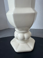 (B) Haeger Vintage Cream Pottery Urn Vase