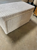 White Wicker Trunk