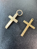 Pair of Small Gold Tone Cross Pendants
