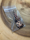 Rose Gold Tone/Pink Earrings