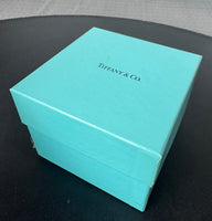 Tiffany & Co. Crystal & Sterling Silver Ball Ornament with Box