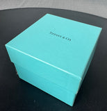 Tiffany & Co. Crystal & Sterling Silver Ball Ornament with Box