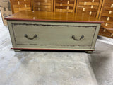 Sturdy Two Tone Coffee Table with Large Drawer