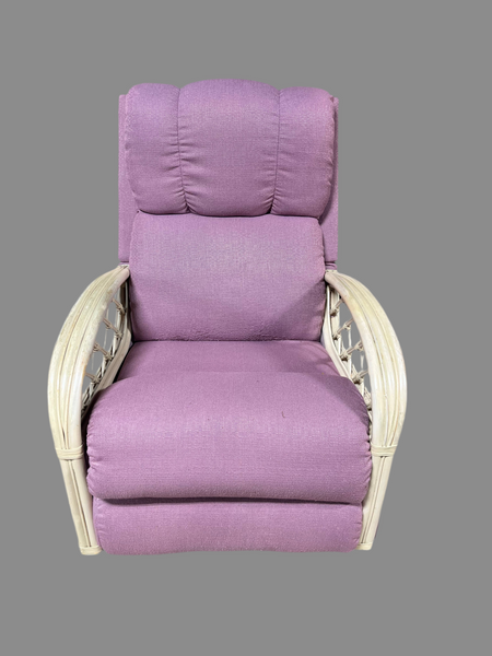 La-Z-Boy Rattan Lilac Rocking Recliner