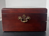 Reed & Barton Cherry Wooden Flatware Storage Chest with Drawer and Tarnish-Free Interior