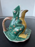 Jay Willfred for Andrea By Sadek Hand Painted Vintage Open Mouth Frog Pitcher