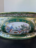Asian Inspired Large Green Porcelain Foot Bath Planter