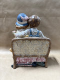 Valencia Spain Porcelain Boy & Girl on Bench