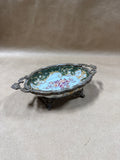 Footed Ornate Floral Sevres